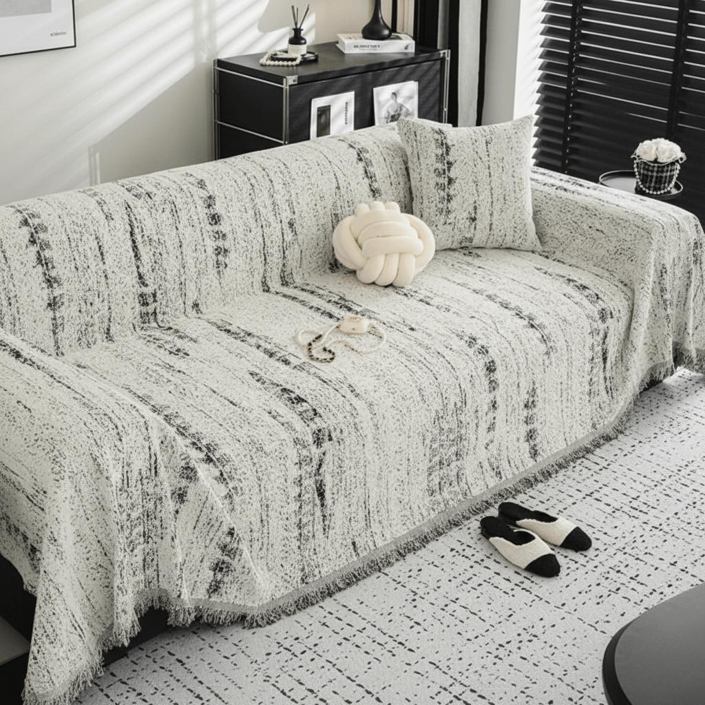 CHENILUX – Elegant Chenille Sofa Cover for Protection & Style