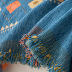 Bohemian Tassel Sofa Cover Cotton Blend