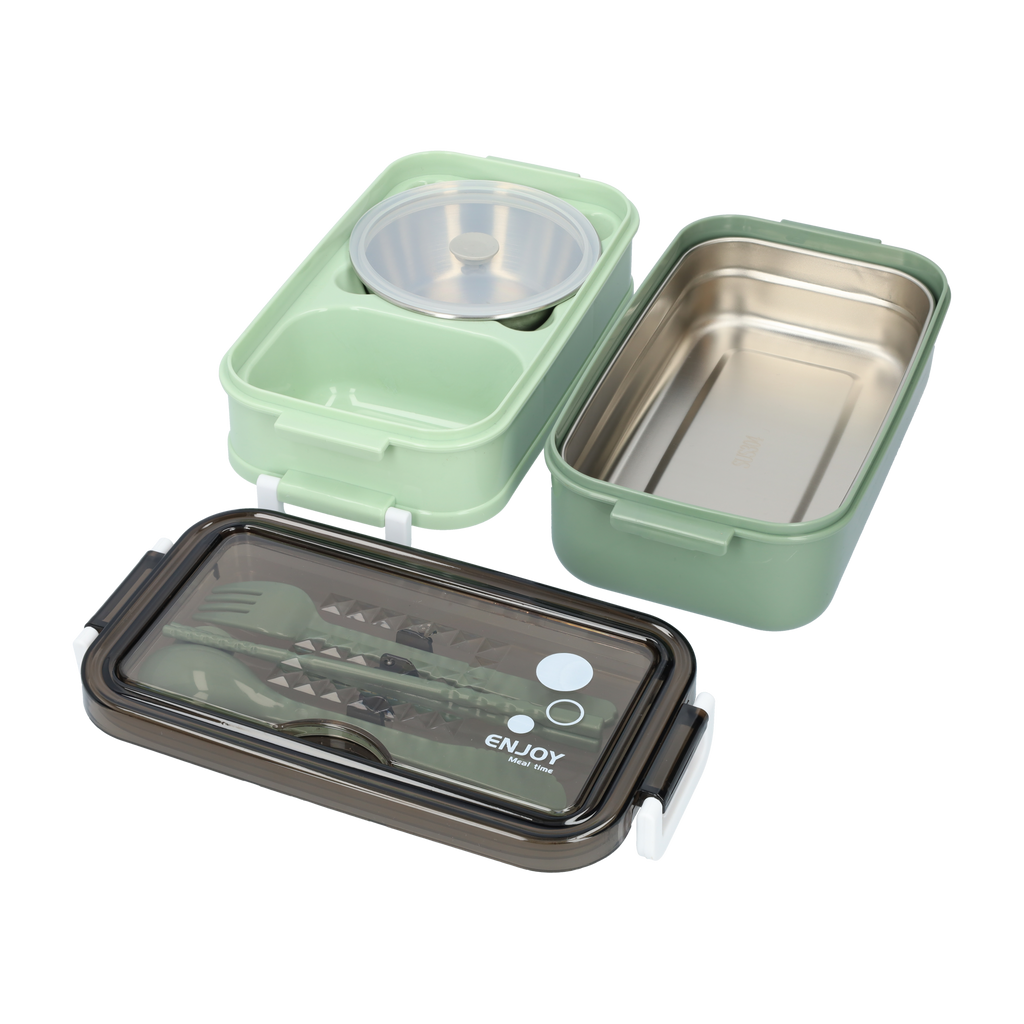 Leak-Proof Lunch Box with Soup Bowl | BPA-Free Bento Box | Portable Food Container for Adults & Kids