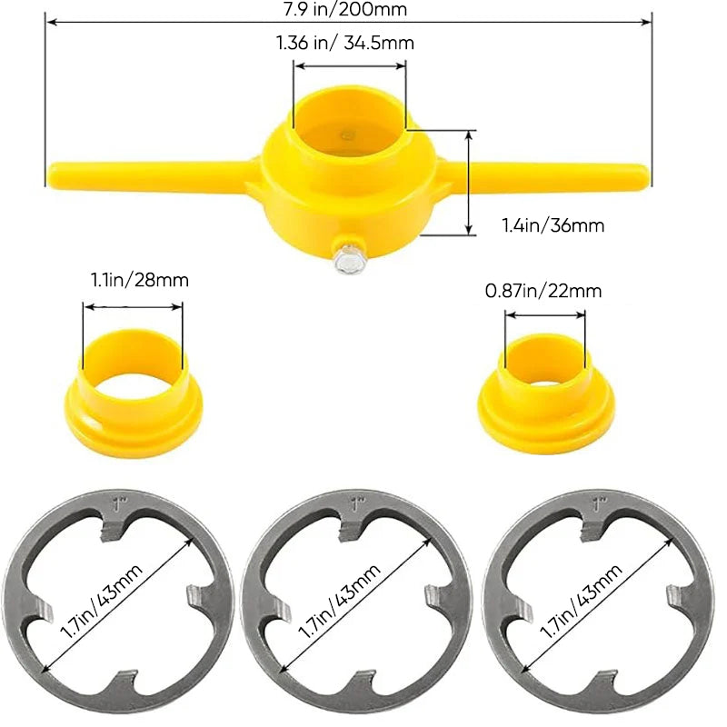 Set of installation strips