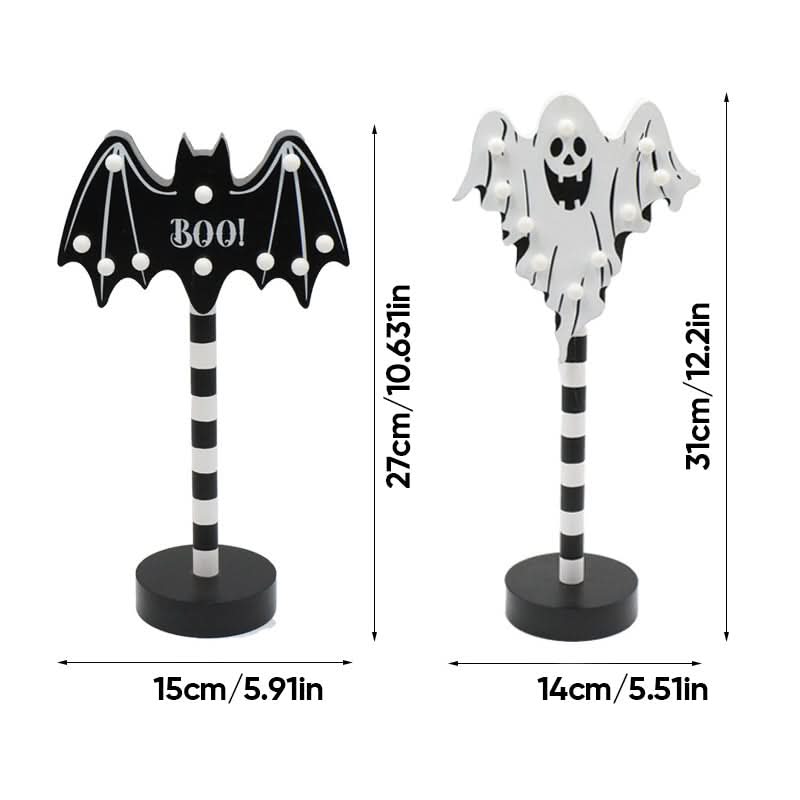 Solar-Powered LED Halloween Garden Lantern