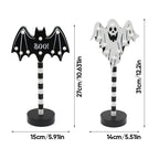 Solar-Powered LED Halloween Garden Lantern