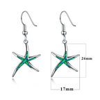 Starfish Earrings with Rings