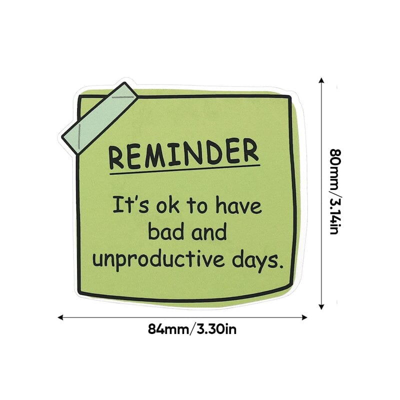 Mental Health Sticky Notes Stickers (24 pieces)