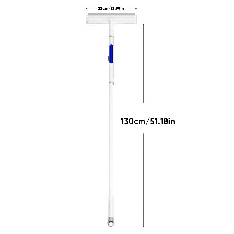 Window cleaning squeegee with spray function