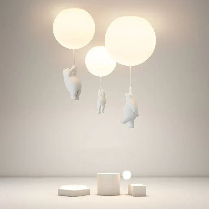 Children's Ceiling Lamp with Bear and Balloon - CloudBear