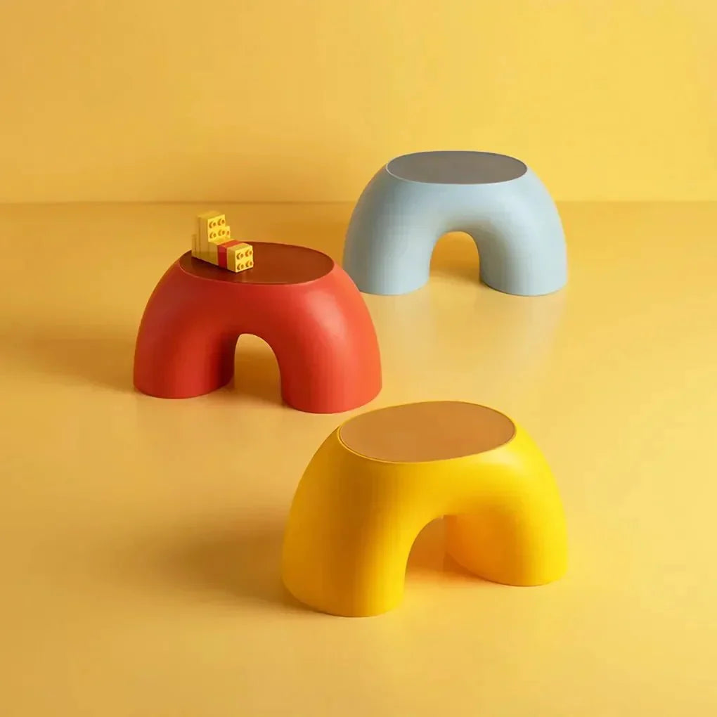 Children's Plastic Rainbow Shape Stool