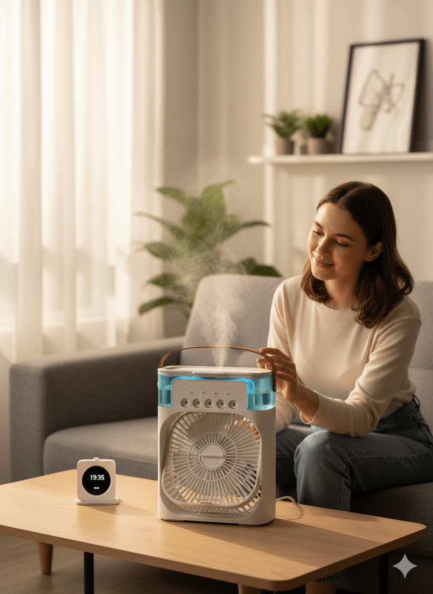 ChillCube Compact – Desktop Evaporative Mini Cooler for Personal Spot Relief