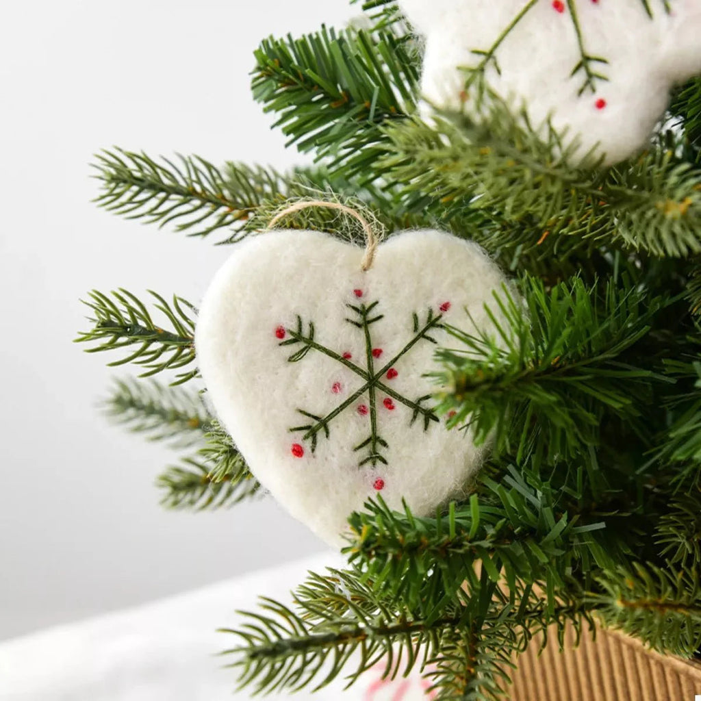 Christmas Felt Snowflake Ornament