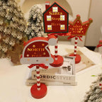 Christmas LED Wooden Desktop Sign Lights – Create a Festive Atmosphere for Your Holiday Celebrations