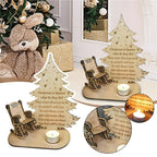 Christmas Tealight Candle Holder – "Merry Christmas in Heaven" Remembrance Ornament for Cherished Holiday Memories & Tabletop Décor