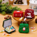 Christmas Tin Gift Box Set – Charming Metal Storage Boxes with Lids for Holiday Treats