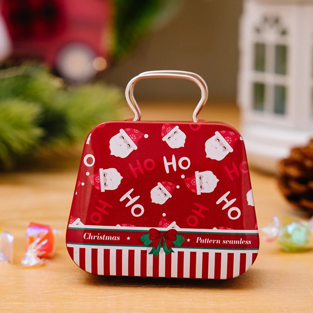 Christmas Tin Gift Box Set – Charming Metal Storage Boxes with Lids for Holiday Treats