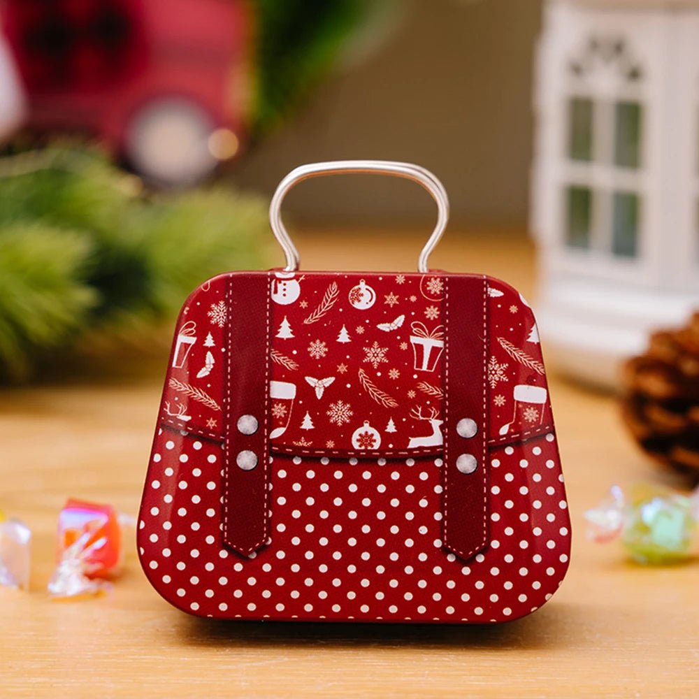 Christmas Tin Gift Box Set – Charming Metal Storage Boxes with Lids for Holiday Treats