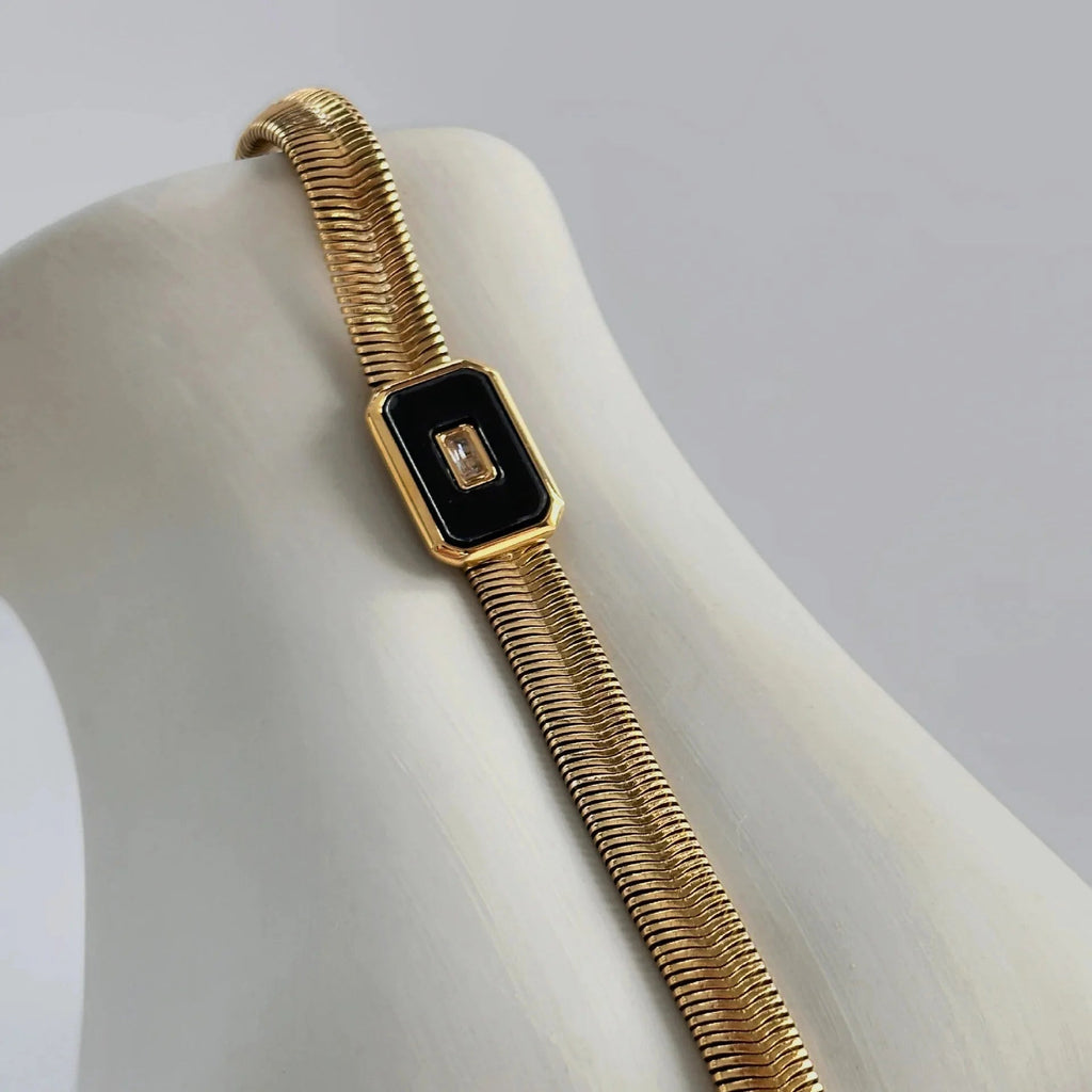 Chunky Chain & Herringbone Bracelets