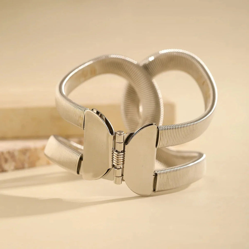 Chunky Spiral Cuff Bracelet