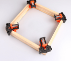 CORNERMATE – Adjustable 4-Way Corner Clamp Set for Perfect 60°, 90°, and 120° Angles