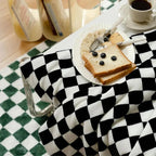 Classic Checkered Pattern Sofa Blanket