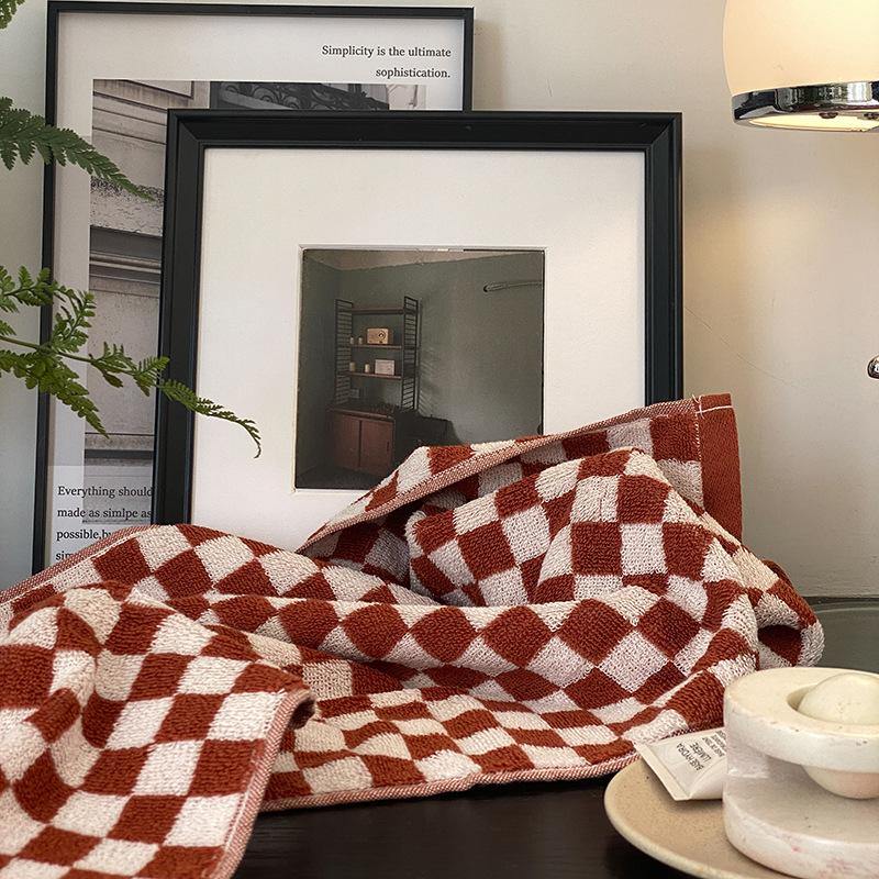 Classic Checkerboard Towel Collection