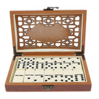 Wooden Domino Storage Box Set