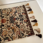 EVERBLOOM LINENS – Elegant Table Runner with Floral & Bird Jacquard Design