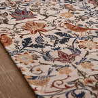 EVERBLOOM LINENS – Elegant Table Runner with Floral & Bird Jacquard Design