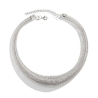 Classy Chunky Textured Choker Necklace