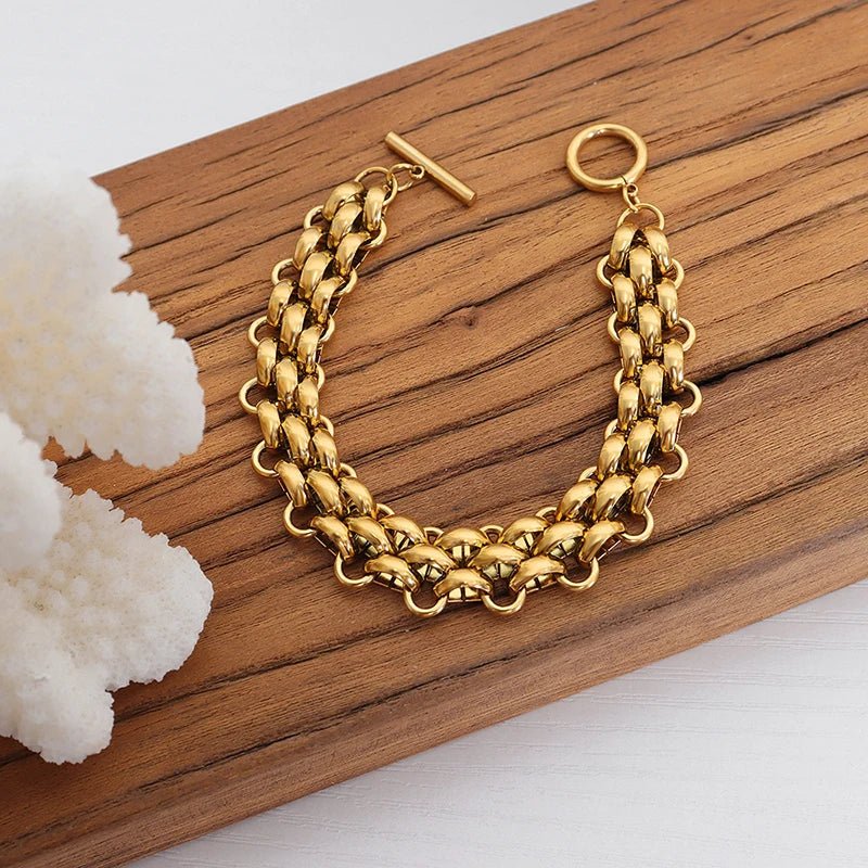 Classy Rice Bead Necklace and Bracelet