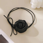 Classy Rose Floral Choker Necklace