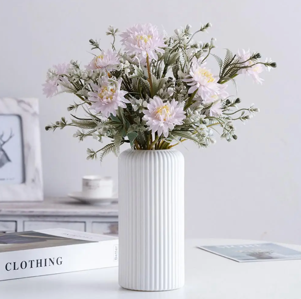 Ribbed Vase