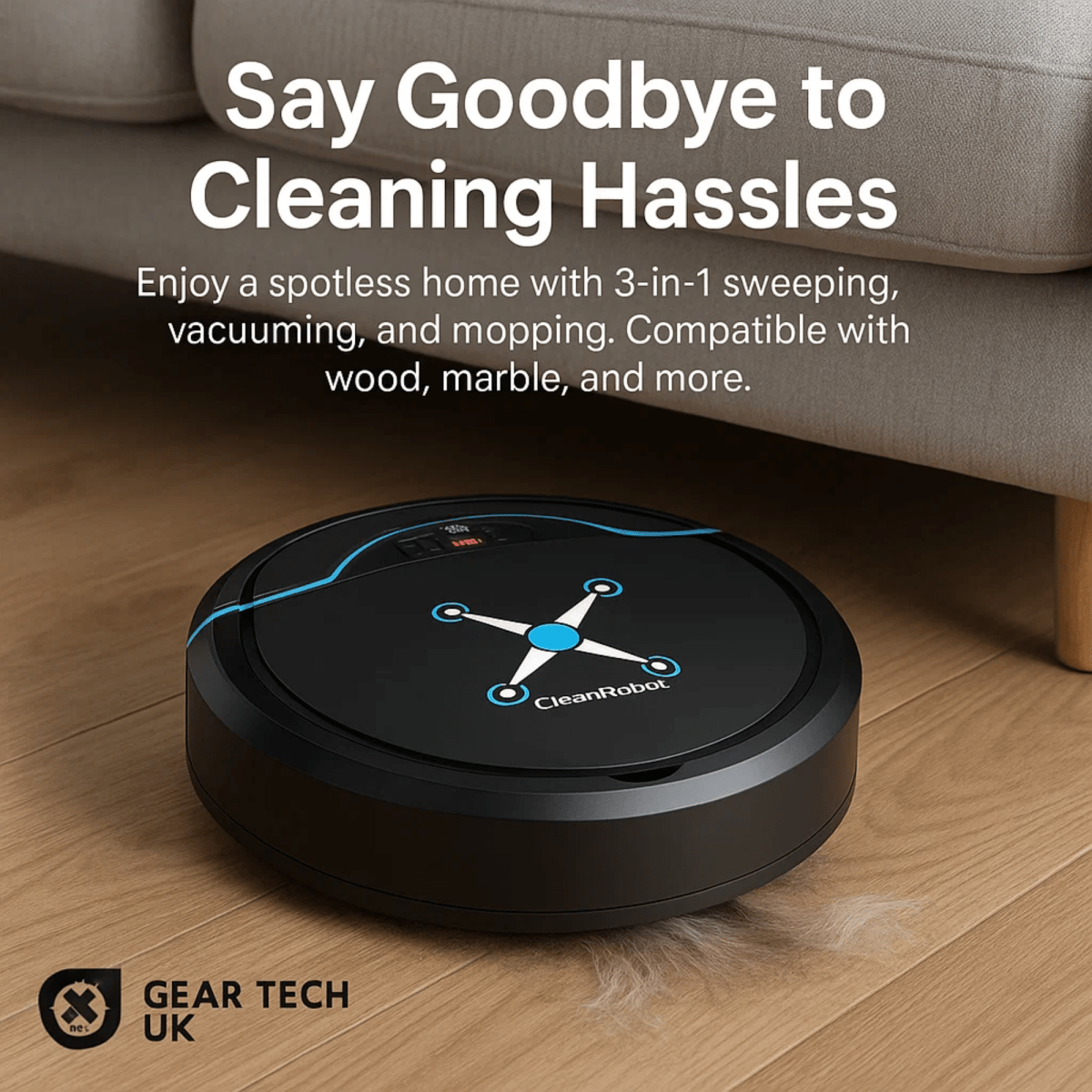 Cleanbot – Smart Robot Vacuum and Mop for Effortless Floor Cleaning