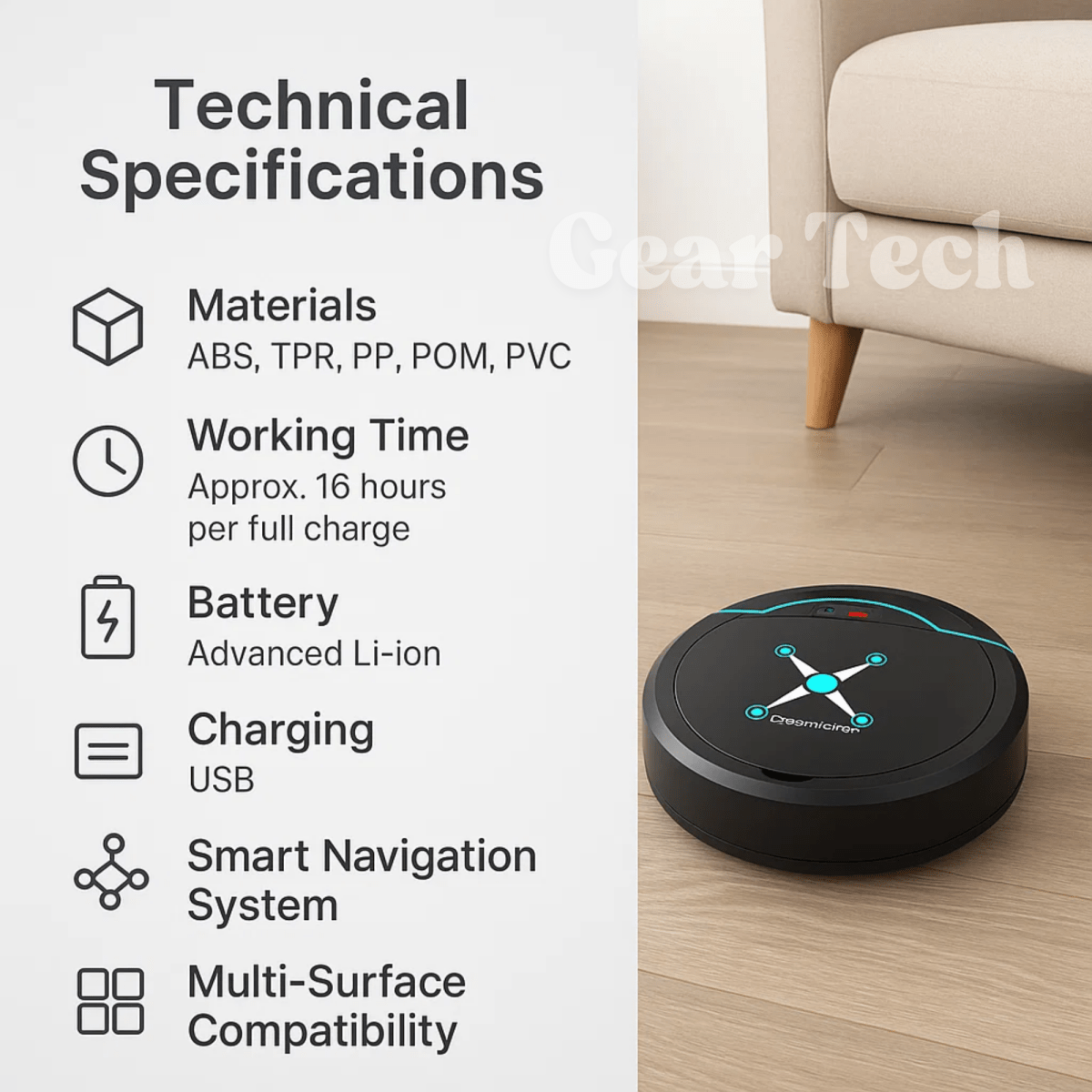 Cleanbot – Smart Robot Vacuum and Mop for Effortless Floor Cleaning