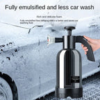 CleanPro 2L Foam Sprayer – Hand Pump with Versatile Nozzles for Car Wash, Window Cleaning, and Garden Irrigation