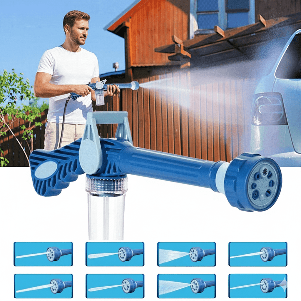 CLEANSTREAM – High-Pressure Water Gun with Soap Dispenser
