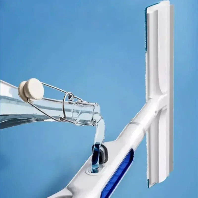 CleanView 3-in-1 Window Wiper – Integrated Spray, Microfiber Cleaning, and Streak-Free Shine