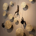 Wall sculpture ClimbArtis | Symbol of strength & growth | Handcrafted from resin & iron wire