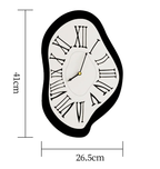 Surreal melting nordic wall clock