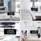 LED Lighting large digital display | Curved LED Digital Clock - Amedea