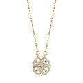 Lucky Charm Necklace - Elegant Heart-Shaped Necklace in Gold
