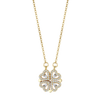Lucky Charm Necklace - Elegant Heart-Shaped Necklace in Gold