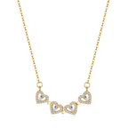 Lucky Charm Necklace - Elegant Heart-Shaped Necklace in Gold