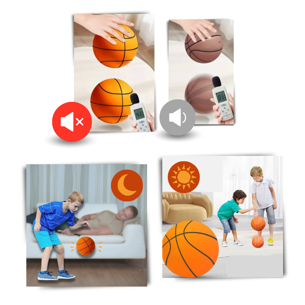 Colorful silent basketball for children