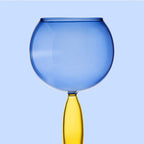 Chalice and carafe made of colored glass by Phillips
