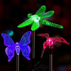 Solar-LED-Garden Lights "Colorful Flies"