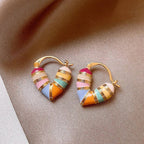 Colorful Pastel Heart Earrings