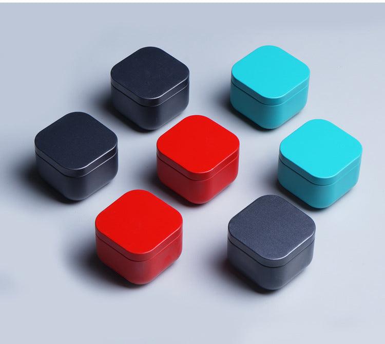 Colorful storage box | Small metal tea, candy, pill container