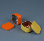 Colorful storage box | Small metal tea, candy, pill container