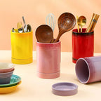 Colorful Kitchen Utensil Organizer made of Ceramic