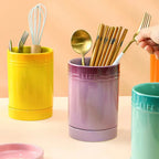 Colorful Kitchen Utensil Organizer made of Ceramic
