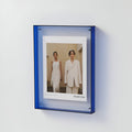 Colored transparent acrylic frame for modern displays